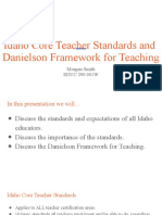 idaho core teacher standards and  danielson framework for teaching