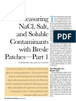 Measuring Nacl, Salt, and Soluble Contaminants With Bresle Patches-Part 1