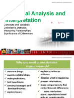 Statistical Analysis and Interpretation: Key Concepts