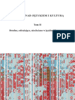 Badania Nad Językiem I Kulturą: Tom II Brudne, Odrażające, Niechciane W Języku I Literaturze