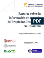 Reporte Informacion en Materia de Propiedad Intelectual en Colombia