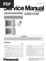 Panasonic CS-C9DKZW CU-2C18DKH CU-3C20DKH Air Conditioners Service Repair Manual FREE DOWNLOAD