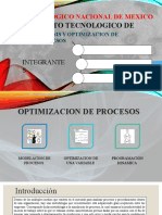 Unidad 4. Optimizacion de Procesos.