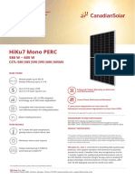 Hiku7 Mono Perc: Cs7L-580 - 585 - 590 - 595 - 600 - 605Ms