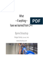 Stroustrup What Have We Learned From C++ 2014