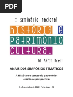 UMA POLÍTICA DE EDUCAÇÃO PATRIMONIAL: A CONSTRUÇÃO DE UMA MATRIZ DE PROJETOS EDUCATIVOS