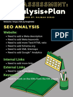 SEO Analysis and Plan