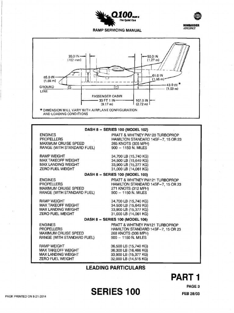 DH8100 Baggage Dimensions PDF