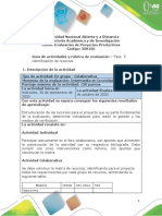Guía de actividades y Rúbrica de evaluación - Unidad 1 - Fase 3 - Identificación de recursos