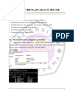 Pert 8 - Interaksi Dengan Oracle Server