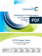 Dept of Transportation Budget Presentation