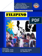 Republic of the Philippines Dept of Education District Learning Activity Sheets