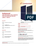 Kudymond: Cs3U-355 - 360 - 365 - 370P-Ag (1000 V / 1500 V) High Efficiency Poly Module