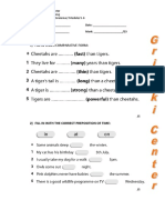 1) Fill in Using Comparative Form