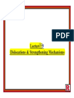 Dislocations & Strengthening Mechanisms Dislocations & Strengthening Mechanisms