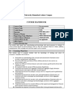 Macroeconomics Course Handbook