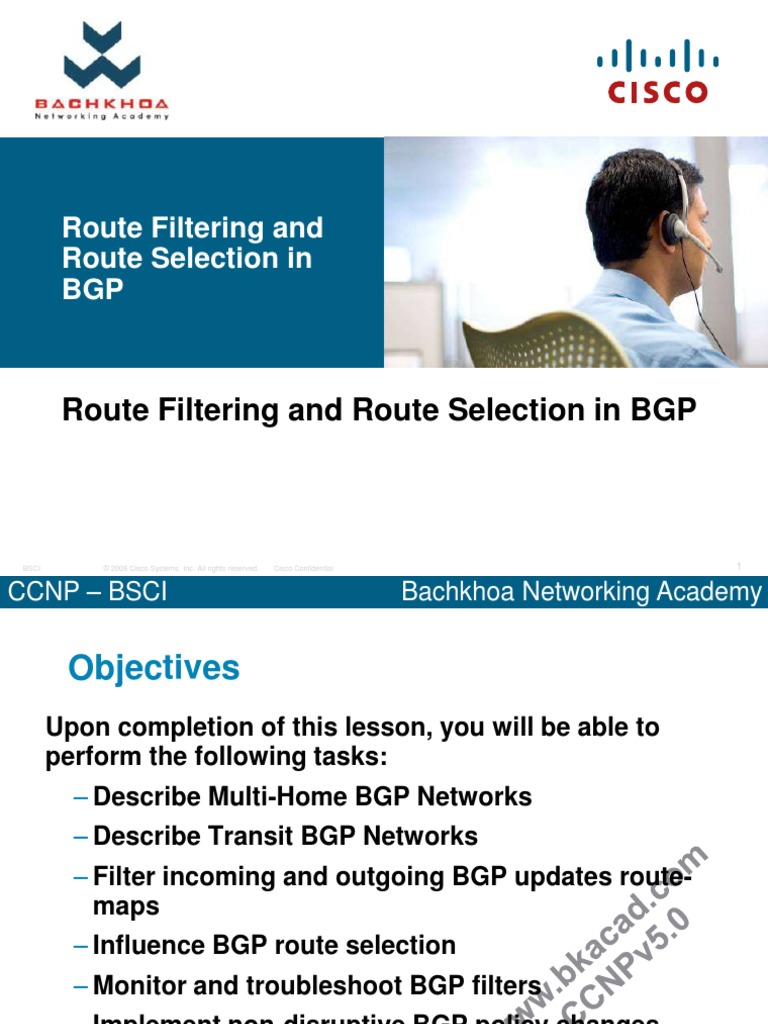 Bsci Module 6 BGP Route Selection and Route Filtering New 5891 | PDF ...