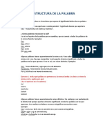 La estructura de las palabras: raíces, morfemas y familias léxicas