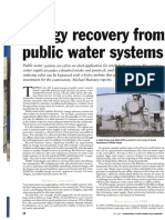 Energy recovery from public water systems