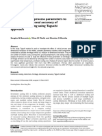 Optimization of Process Parameters To Improve Dimensional Accuracy of Investment Casting Using Taguchi Approach