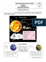 Sistema planetario solar: planetas interiores y características