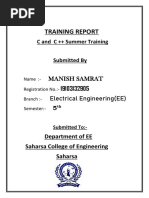 C and C++ Summer Internship Report