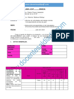 Informe de Trabajo Remoto de Inicial Del Mes de Julio, Listo para Presentar