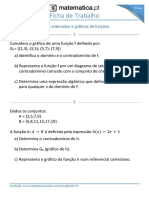 FUNÇÕES Ficha de Trabalho sobre Pares ordenados, Gráficos e Funções