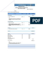 Tabla de Cantidades para Impermeabilización de Techo de Las Oficinas Max Henriquez Ureña