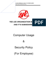 A-Yee Lee Organization Berhad It Policy 2018 (User)