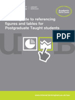 A Short Guide To Referencing Figures and Tables For Postgraduate Taught Students