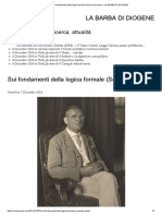 Sui Fondamenti Della Logica Formale (Seconda Parte)