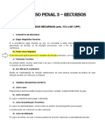 Processos penais e recursos