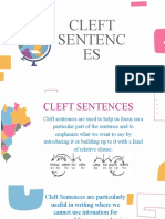 Cleft Sentences