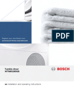 Tumble Dryer WTN85280GB: en Installation and Operating Instructions