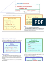 The Method of Partial Fractions: Preparation Steps