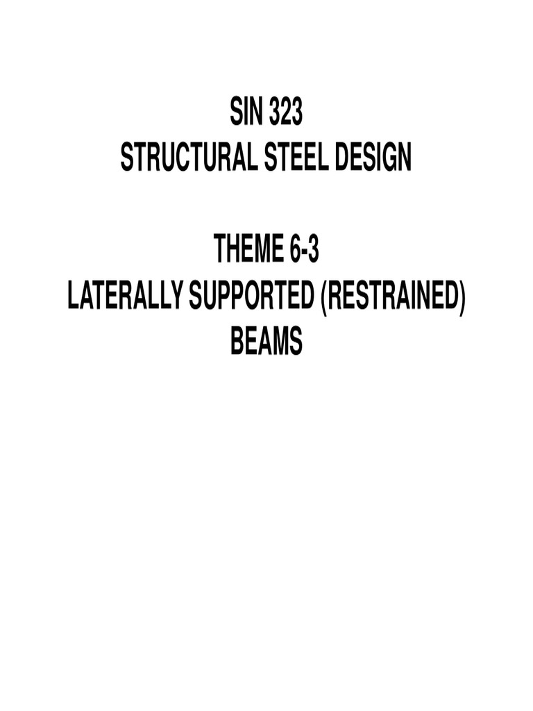 63 Beams Lateral Restraint PDF