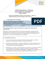 Guía de Actividades y Rúbrica de Evaluación - Unidad 2 - Etapa 3 - Establecimiento de La Psicología Como Ciencia