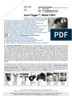 Cleanroom Fogger ™, Model Crf4: Applied Physics, Inc