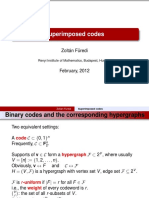 Superimposed Codes: Zoltán Füredi