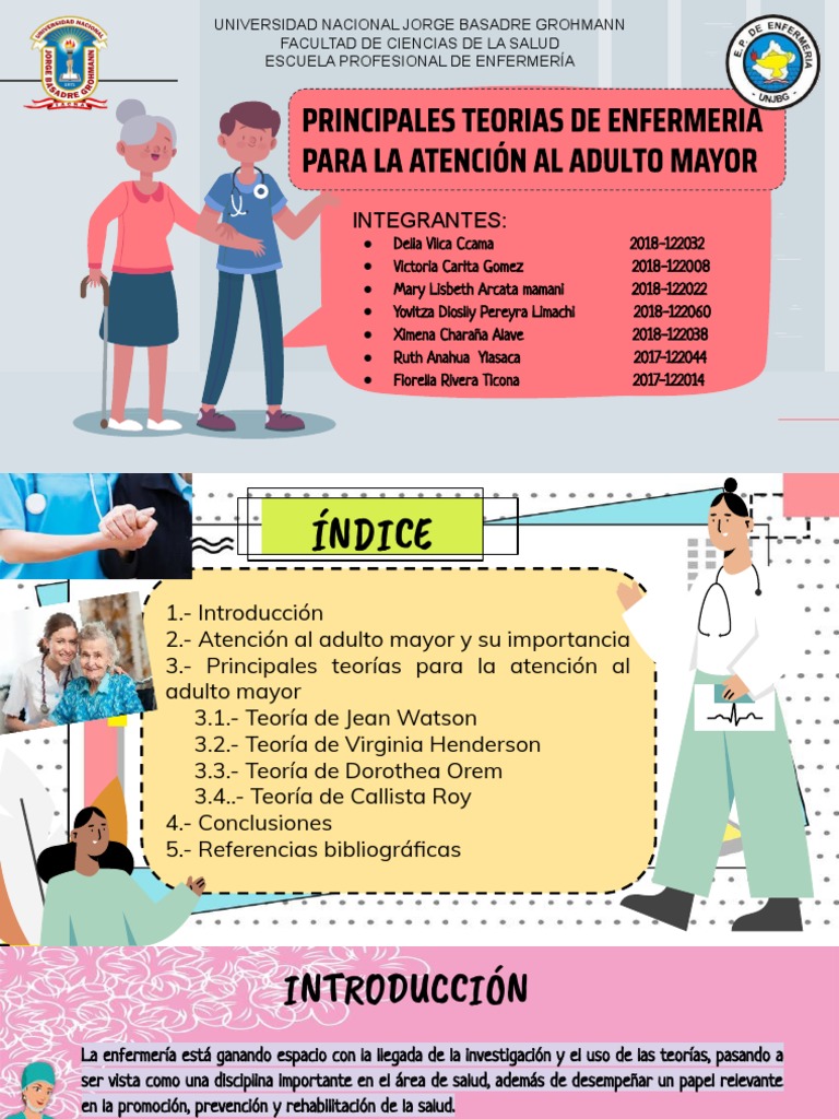 Cuidados de Enfermería en Adultos Mayores | PDF | Enfermería | Vejez