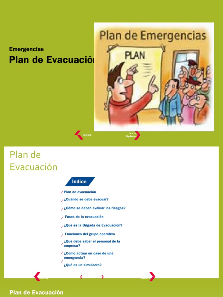 Plan de Evacuación y Simulacros | PDF | Evacuación de emergencia ...