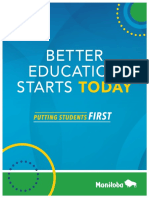 Better Education Starts Today Report