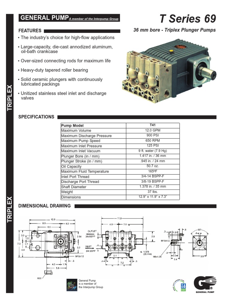 T41 Pump | PDF | Pump | Valve