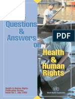Health and Human Rights Q and A