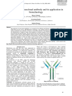 A Review On Monoclonal Antibody and Its Application in Biotechnology