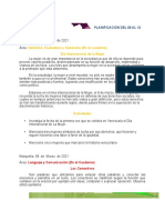 Planificación Semanal Del 8 Al 12 de Marzo