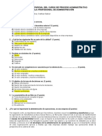 2do Examen Parcial de Proceso Administrativo UNDC