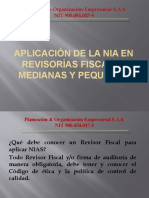 Aplicación de La NIA en Revisorías Fiscales Medianas