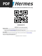 Your Hermes Returns QR Code For Mandm Direct LTD Is Ready.: Important - How To Return Your Parcel